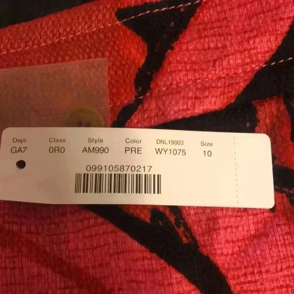 J Crew high waist palm print kick out crop pant.  Size 10. - Picture 8 of 11